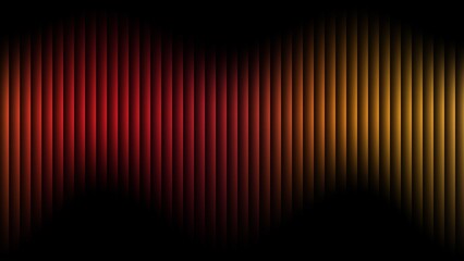 Abstract vertical stripes of red and gold light with dark shadows