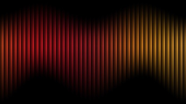 Abstract vertical stripes of red and gold light with dark shadows