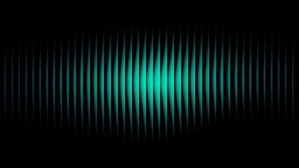 Abstract teal and purple vertical light streaks on black background