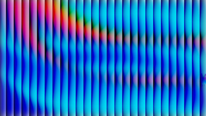Abstract vertical stripes with blended rainbow hues