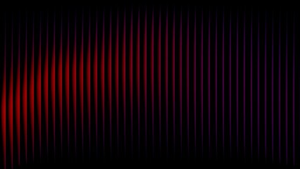Abstract vertical stripes of red and purple light on a dark background