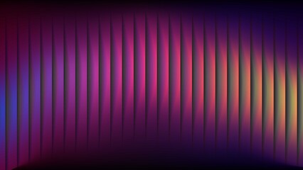 Abstract vertical stripes of pink purple and yellow light