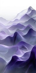 Obraz premium Sinuous waves of purple and lavender undulate gracefully, creating a serene and ethereal landscape that evokes tranquility and inspiration.