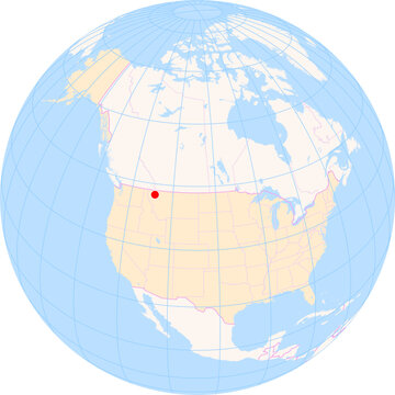Location Map of Glacier Park Int. Airport (Kalispell, Montana, United States). IATA-code: FCA. No labels at all.