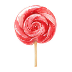 watercolor of Lollipop, vector, isolated on a white background.