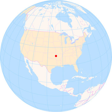 Location Map of Fort Smith Regional Airport (Fort Smith, Arkansas, United States). IATA-code: FSM. No labels at all.