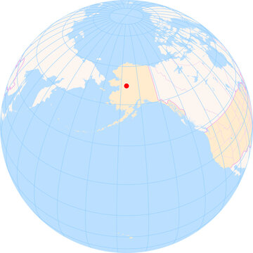 Location Map of Edward G. Pitka Sr Airport (Galena, Alaska, United States). IATA-code: GAL. No labels at all.