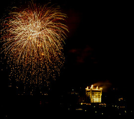 fuochi di artificio a gstaad svizzera