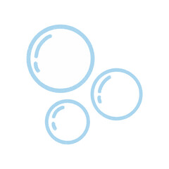 bubble vector illustration crayon style 