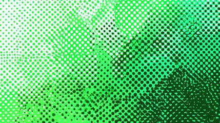 The abstract halftone background consists of different dots.