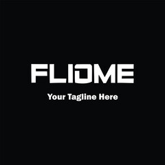 Bold, monochromatic wordmark logo for FLIDME