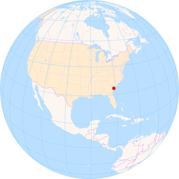 Location Map of Hilton Head Airport (Hilton Head Island, South Carolina, United States). IATA-code: HHH. No labels at all.