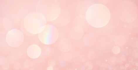 Iridescent prism light background with sparkling bokeh and soft pastel highlights