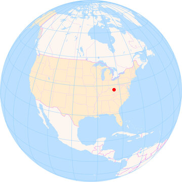 Location Map of Tri-State Airport&nbsp;(Milton J. Ferguson Field) (Huntington, West Virginia, United States). IATA-code: HTS. No labels at all.