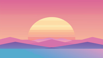 Obraz premium Soft pastel sunrise gradient background with smooth blend and minimalist aesthetic