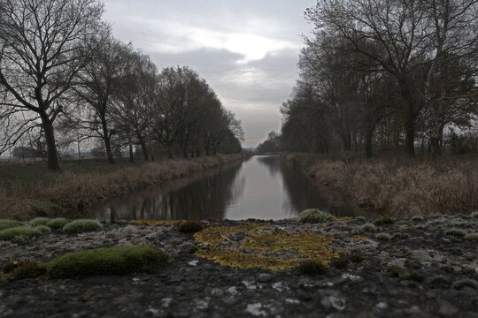 River landscape, W&uuml;mme, Lower Saxony, Germany
