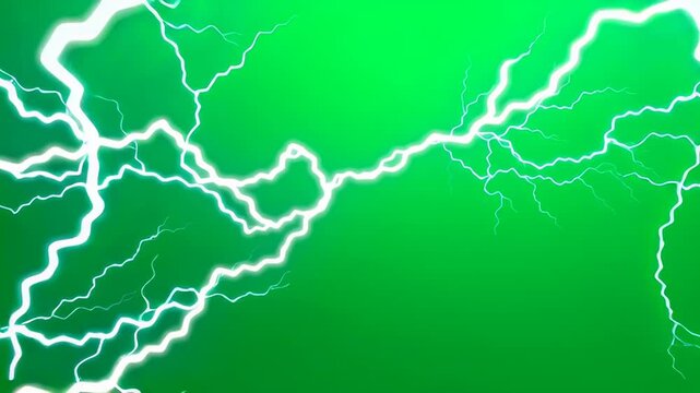 Lightning power,Light effect overlay on green screen background