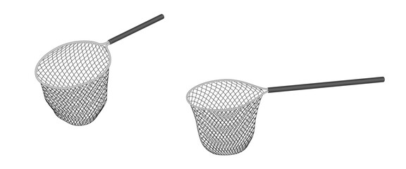 fishing landing net vector illustration isolated on white background. © Zhee-Graphic