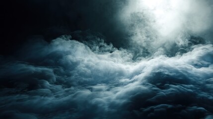 Dramatic smoke clouds