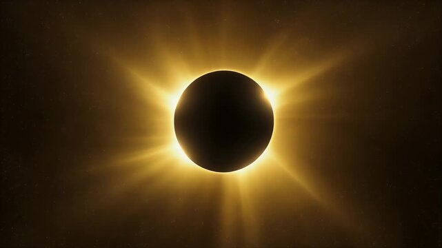 Stunning Solar Eclipse - A Celestial Spectacle in the Sky.