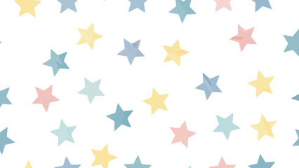 Watercolor Star Pattern A Pastel Design for Backgrounds and Decorative Projects