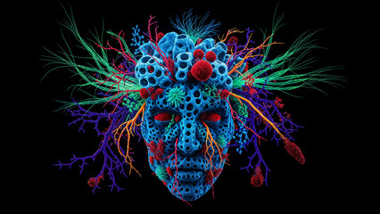 abstract bright fractal background