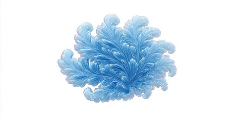 blue flower, white background, abstract design, flat style, vibrant colors, minimalistic aesthetic, suitable for website banner, social media header, app UI, presentation backdrop