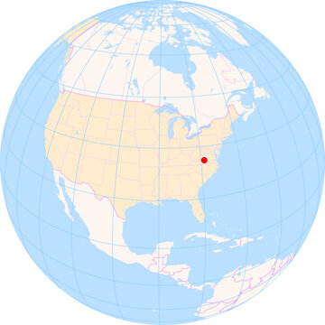 Location Map of Lynchburg Regional Airport&nbsp;(Preston Glenn Field) (Lynchburg, Virginia, United States). IATA-code: LYH. No labels at all.