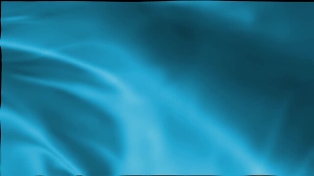 Realistic wheat blue flag waving in wind background animation