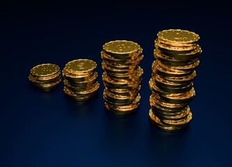 stack of gold coins