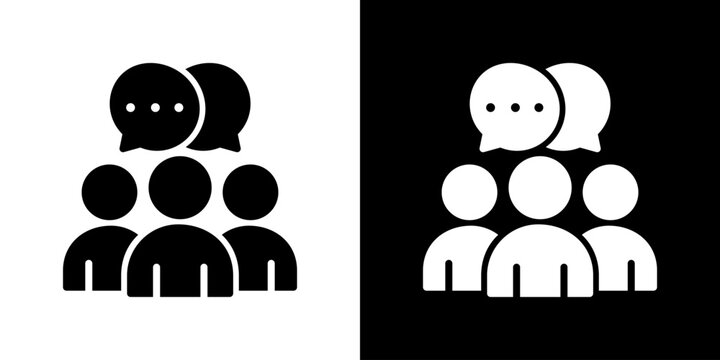 Forum  Icon Vector Illustration. Flat Style Design Created For Creative Flexibility In Light And Dark Versions.