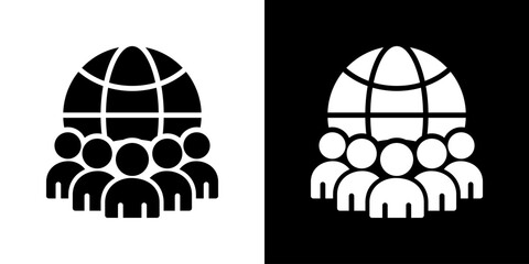 Society Icon Vector Illustration. Flat Style Design Created For Creative Flexibility In Light And Dark Versions.