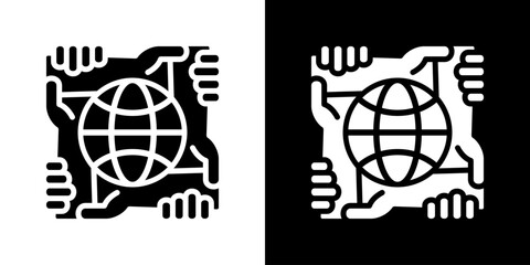 Solidarity Icon Vector Illustration. Flat Style Design Created For Creative Flexibility In Light And Dark Versions.