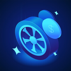 Banking icon Cash loan for a car