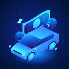 Banking icon Car loan