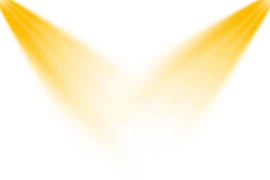 Dual Golden Spotlights