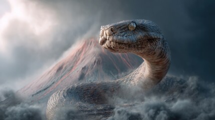 Mythical serpent mountain