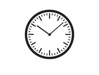 Minimalist 2D Clock Icon Vector Line Art Design Perfect For Modern Digital Interface Projects