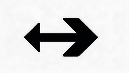 Navigate with confidence using this bold back and forth arrow, perfect for presentations, wayfinding, and visual instructions conveying clear direction