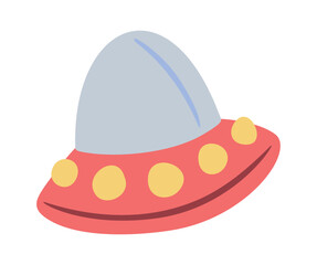 Alien UFO plate colorful toy