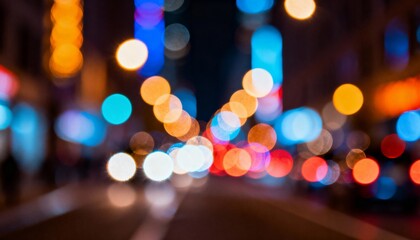 Vibrant City Night Bokeh