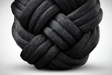 Intricate Knotted Design In Black And Grey