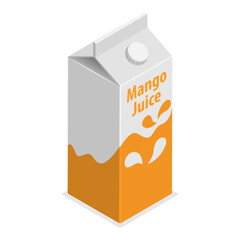 3D Isometric Flat Vector Set of Mango Fruit, Whole Fruits And Sliced Pieces. Item 5