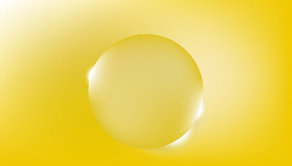 Golden glossy round sphere ball icon illustration vector 3d design symbol pearl light sun orange yellow food object art shape on white background