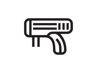 Simple 2D Vector Barcode Scanner Icon Graphic for User Interface and Digital Design
