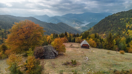Scenic View of Tara National Park and Zaovine Lake