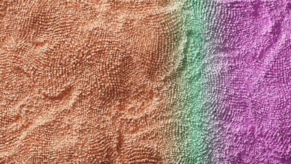 細かい粒子で構成されたパステルカラー模様