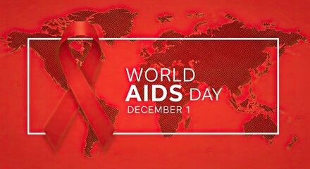 Remember and support World AIDS Day this December with awareness ribbon, a powerful visual for impactful campaigns and social media, raising global awareness