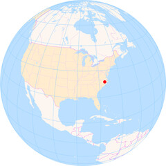Location Map of Pitt&ndash;Greenville Airport (Greenville, North Carolina, United States). IATA-code: PGV. No labels at all.