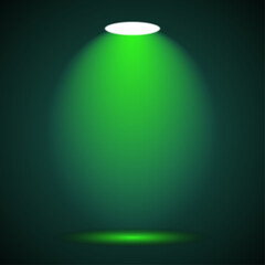 Spot Light Vector Illustration &ndash; Modern Studio Lighting Beam Effect Design